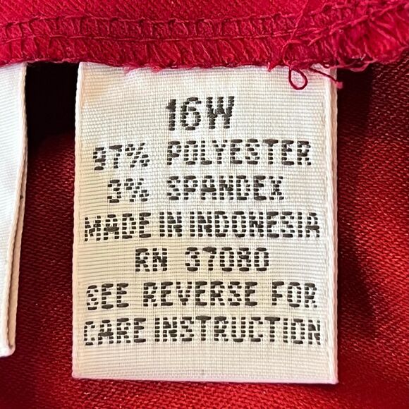 Bold Georgio Fiorlini Plus Midi Skirt 16W Red Black Paisley - Picture 8 of 9